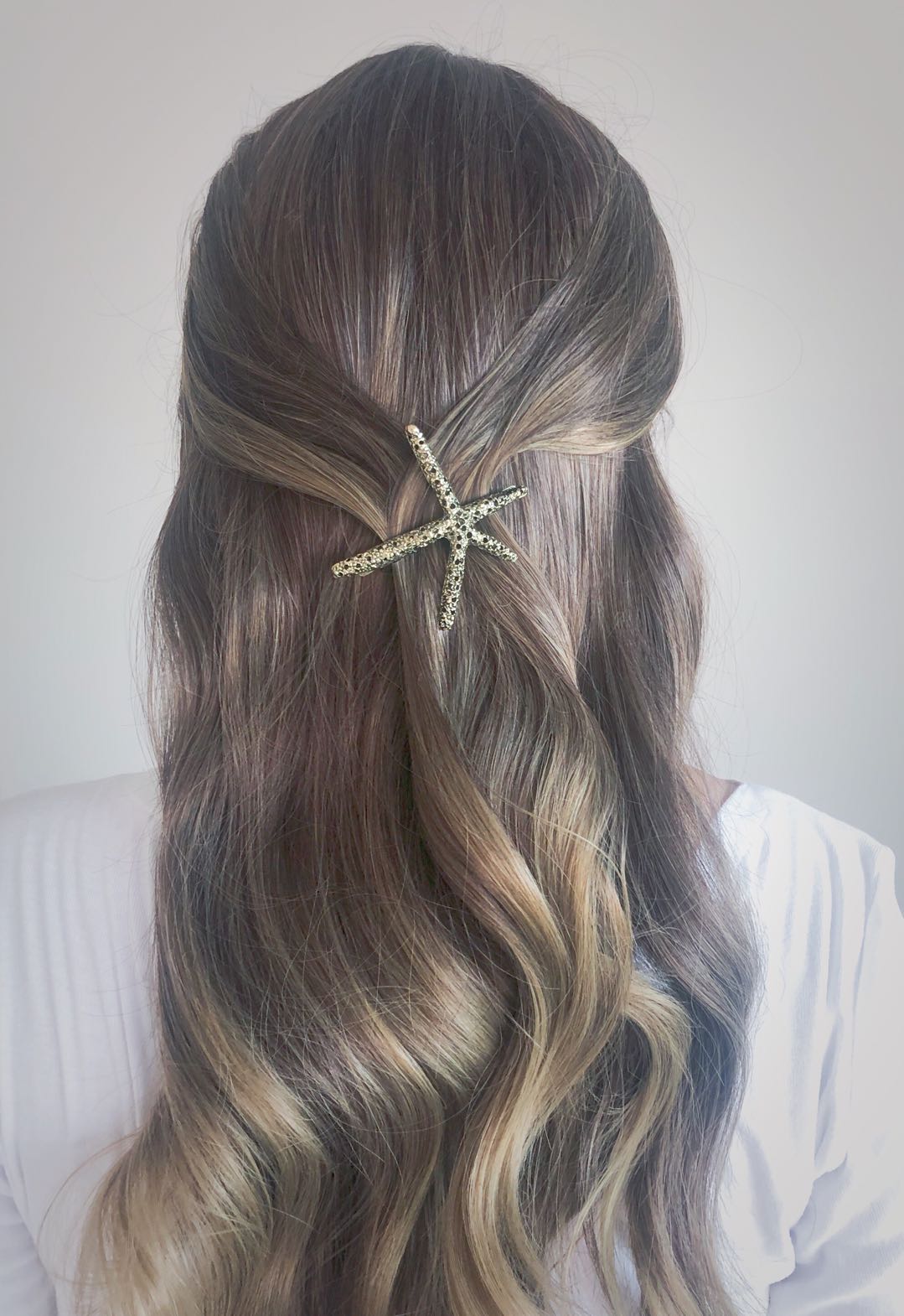 Starfish Hair Clip | Bridal Beach Wedding Hair Accessory | Nautical Maritime Mermaid Ariel Hair Clasp | Stylish Evening Party Summer Style